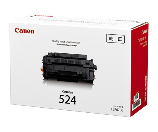 キヤノン CANON トナーカートリッジ524 3481B004 CRG-524 1本(ご注文単位1本)【直送品】