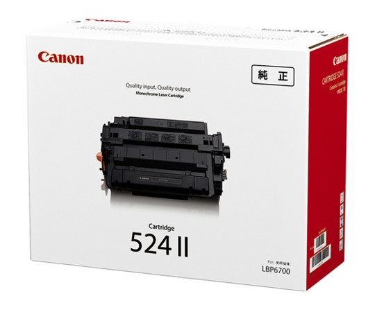 キヤノン CANON トナーカートリッジ524Ⅱ 3482B004 CRG-524II 1本(ご注文単位1本)【直送品】