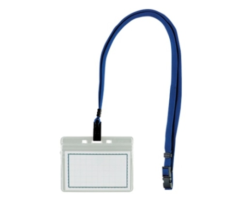 西敬 マイティループエコノミー名札 縦77×横100mm 青 MLE-332 B 1個(ご注文単位1個)【直送品】