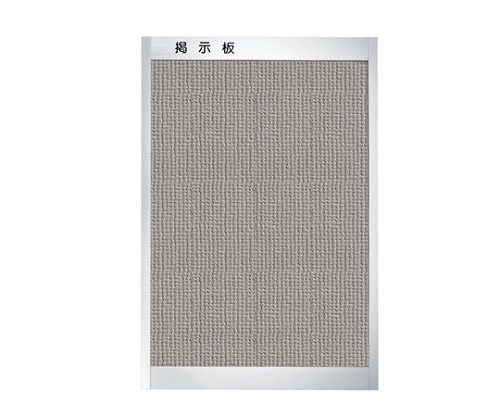 神栄ホームクリエイト 掲示板 アルミ製 後付フレーム型 幅900×高1200mm レザー貼 ライトグレー SK-420-2T 1個(ご注文単位1個)【直送品】