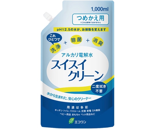 エコワン アルカリ電解水 スイスイクリーン つめかえ用 1000mL 6個入  1ケース(ご注文単位1ケース)【直送品】