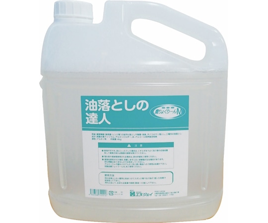 アズワン 洗浄剤 油落としの達人 魔りょくりーんM 4kg×4本 MRY-4M 1箱(ご注文単位1箱)【直送品】