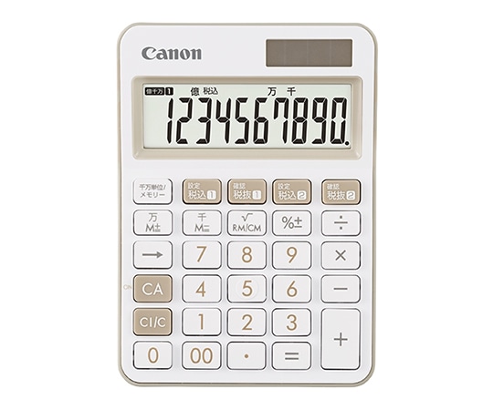 キヤノン ミニ卓上電卓 アイボリー LS-105WUC-IV 1個(ご注文単位1個)【直送品】