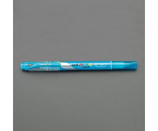 エスコ [スカイブルー/太・細] 蛍光ペン EA765MH-45 1本(ご注文単位1本)【直送品】