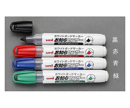 エスコ [赤] ホワイトボードマーカー(10本) EA765MJ-102 1箱(ご注文単位1箱)【直送品】