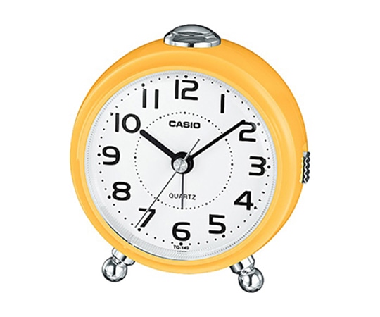 カシオ カシオ 小型目覚ましクロック イエロー TQ-149-9JF 1個(ご注文単位1個)【直送品】