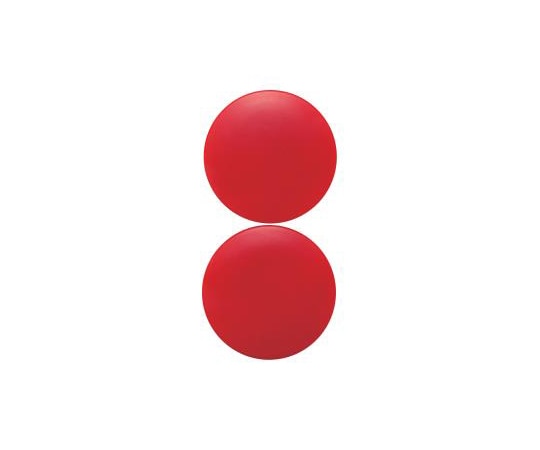 新潟精機(SK) カラーマグネット 丸 赤 1袋(2個入) 40 1袋(ご注文単位1袋)【直送品】