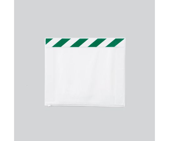 ユニット ポケットマグネット(マグネットタイプ) A4横 緑白 340-441 1枚(ご注文単位1枚)【直送品】