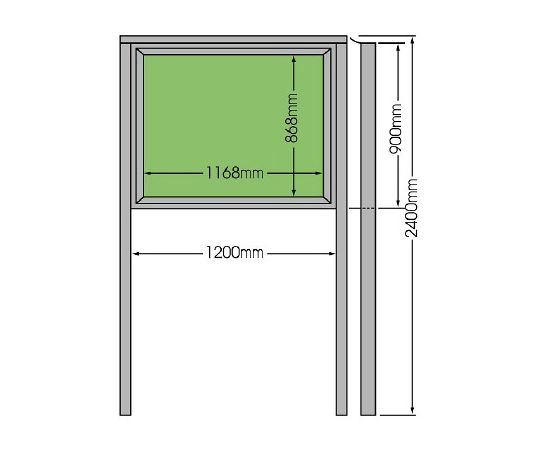 ユニット 掲示板(900×1200) 867-01 1個(ご注文単位1個)【直送品】