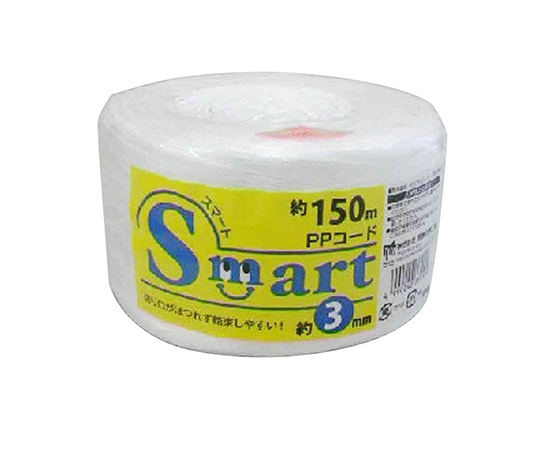 宮島化学工業 SmartPPコード 白 3mm×150m ES315 1巻(ご注文単位1巻)【直送品】