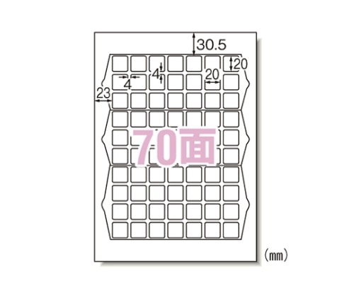 エーワン(A-ONE) ラベルシール[プリンタ兼用]ハイグレードタイプ マット紙(A4) 75270 1パック(ご注文単位1パック)【直送品】