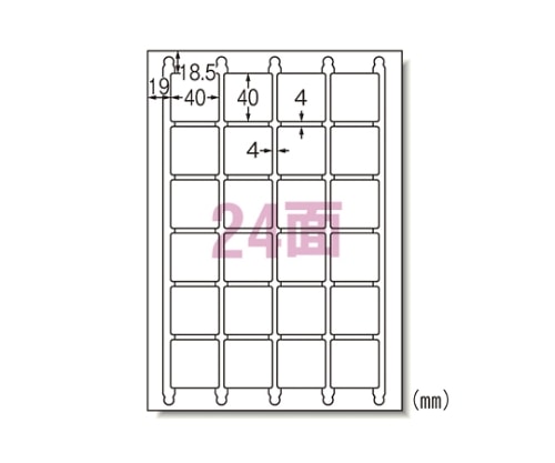 エーワン(A-ONE) ラベルシール[プリンタ兼用]ハイグレードタイプ マット紙(A4) 75624 1パック(ご注文単位1パック)【直送品】