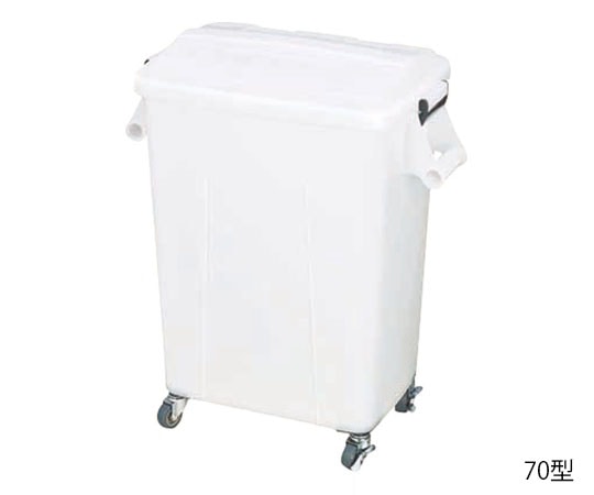 新輝合成 トンボ厨房ダストペール70型 ナチュラル蓋付  1個（ご注文単位1個）【直送品】