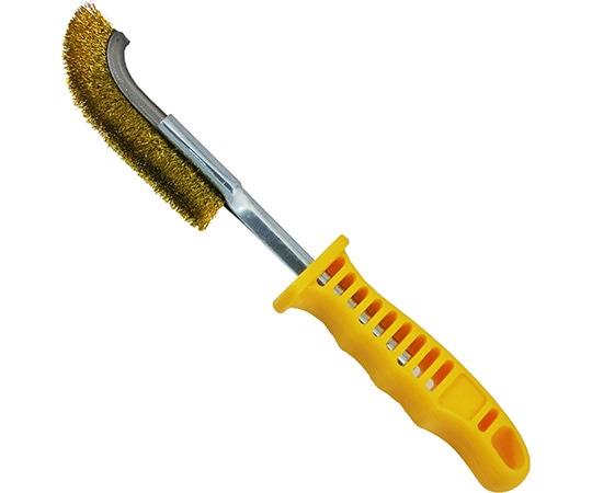 SUN UP グリップブラシ 先曲り 真鍮  1個(ご注文単位1個)【直送品】