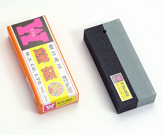 松永トイシ W鎌砥石 朝日虎印  1本(ご注文単位1本)【直送品】