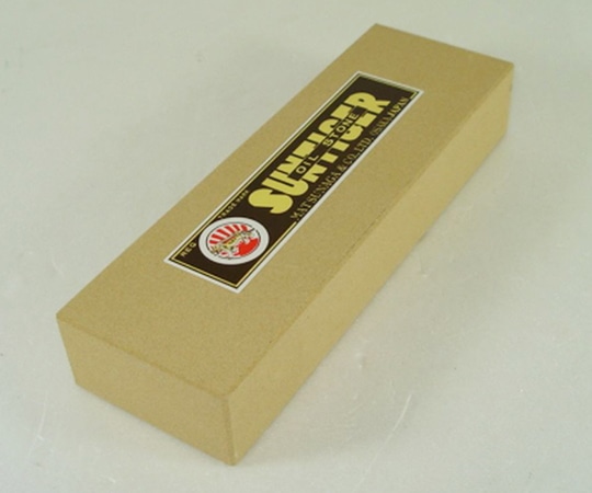 松永トイシ 油砥 朝日虎印 中研ぎ用 細目 #500 (150×50×25mm)  1本(ご注文単位1本)【直送品】