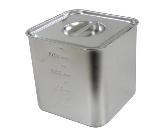 スギコ産業 スギコ 18-8 目盛付深型角キッチンポット 5L SH-4217D 1個（ご注文単位1個）【直送品】