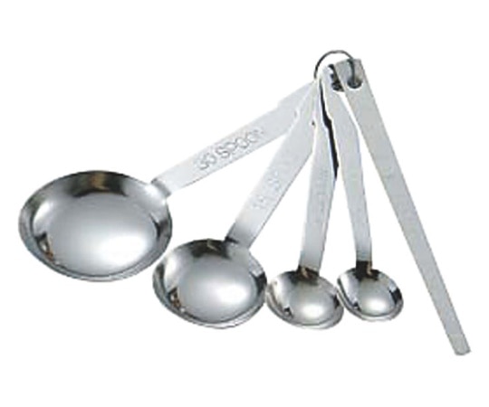 カンダ 18-0計量スプーン 4本組(ヘラ付)  1個（ご注文単位1個）【直送品】