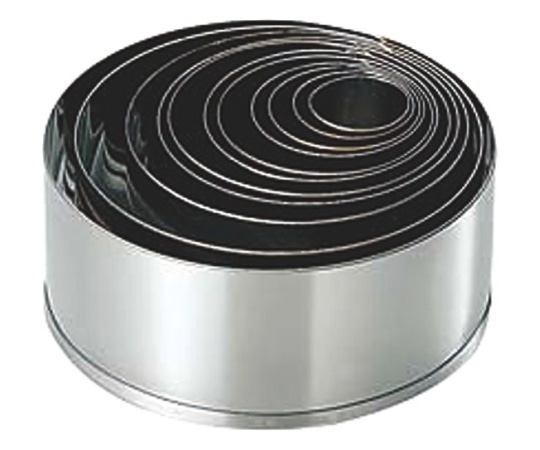 カンダ 18-8パテ抜12PC入(缶入)丸型  1個（ご注文単位1個）【直送品】