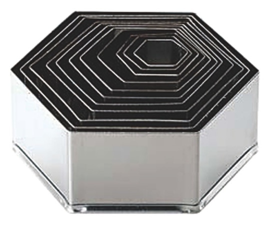 カンダ 18-8パテ抜12PC入(缶入)亀甲  1個（ご注文単位1個）【直送品】