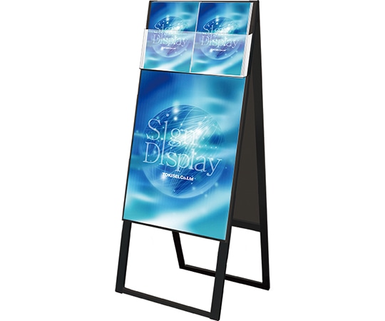 常磐精工 ブラックカタログケーススタンド看板 Dタイプ B2両面 BKCSKD-B2R 1台（ご注文単位1台）【直送品】