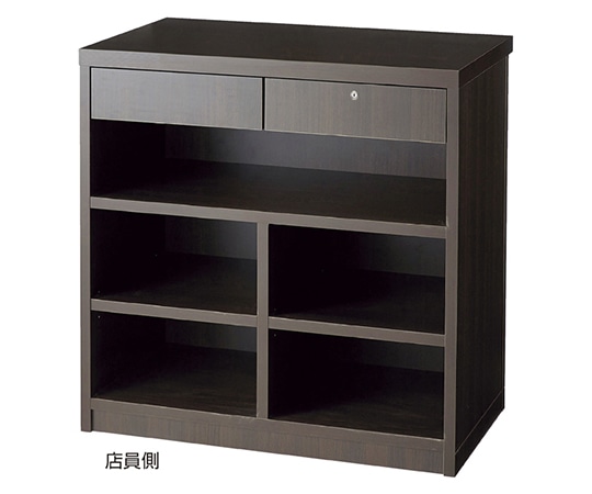 アズワン 木製カウンター W90×H90cm DB 新仕様 61-654-80-3 1台（ご注文単位1台）【直送品】