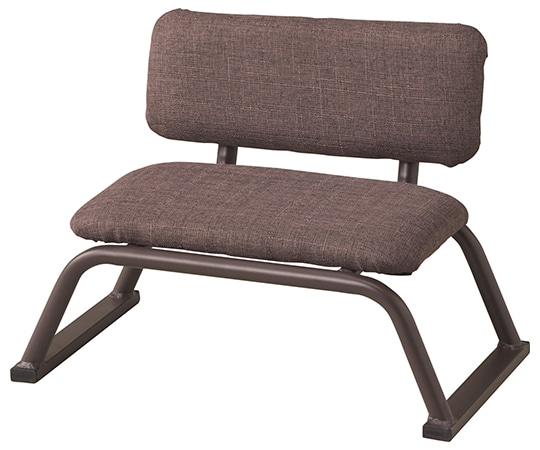 パール金属 パイプ積み重ね正座イス ブラウン 背付 N-8411 1台（ご注文単位1台）【直送品】