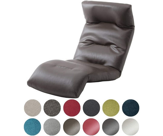 セルタン 座椅子 和楽の雲 PVCブラウン 下タイプ A193R-595BR 1個（ご注文単位1個）【直送品】