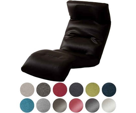 セルタン 座椅子 和楽の雲 PVCブラック 下タイプ A193R-597BK 1個（ご注文単位1個）【直送品】