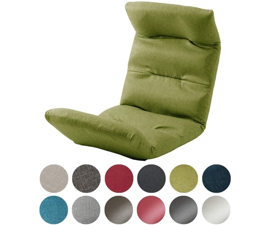 セルタン 座椅子 和楽の雲 タスクグリーン 上タイプ A193R-583GRN 1個（ご注文単位1個）【直送品】