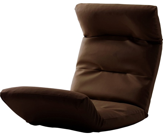 セルタン 座椅子 和楽の雲 PVCブラウン 上タイプ A193R-595BR 1個（ご注文単位1個）【直送品】