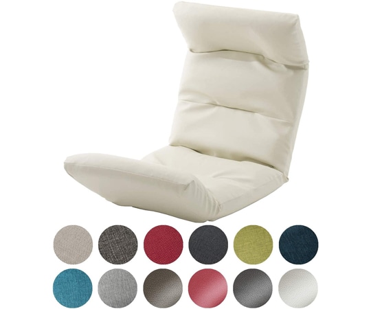 セルタン 座椅子 和楽の雲 PVCホワイト 上タイプ A193R-598WH 1個（ご注文単位1個）【直送品】