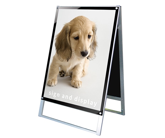 常磐精工 ポスター用スタンド看板マグネジ B1両面 ブラック PSSKMN-B1RB 1台（ご注文単位1台）【直送品】