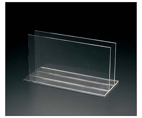 鈴木プラスチックス アクリルメニュースタンド 2個 00-01-00021 1パック（ご注文単位1パック）【直送品】