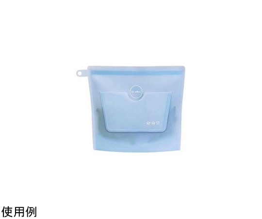 Social One Zipbag ブルー Mサイズ ZPBG-860005392506 1個(ご注文単位1個)【直送品】