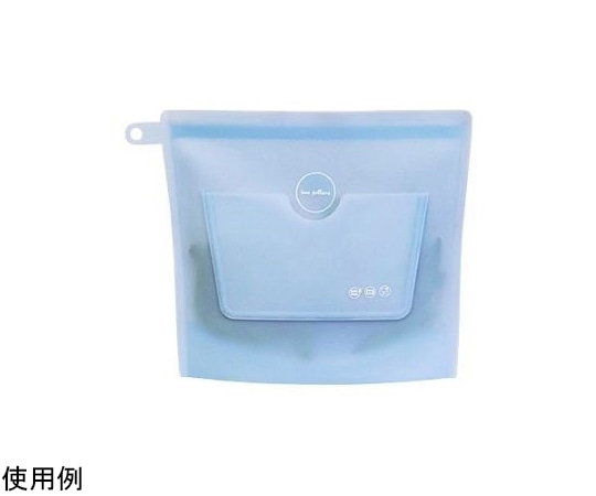 Social One Zipbag ブルー Lサイズ ZPBG-860005392544 1個(ご注文単位1個)【直送品】