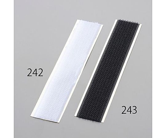 アズワン 25x150mm 粘着付マジックテープ雄・雌セット(黒) EA944MA-243 1枚(ご注文単位1枚)【直送品】