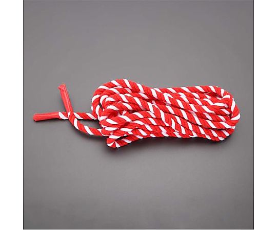 アズワン 8mmx10.5m 紅白ロープ(5間用・アクリル) EA983JP-22 1本（ご注文単位1本）【直送品】