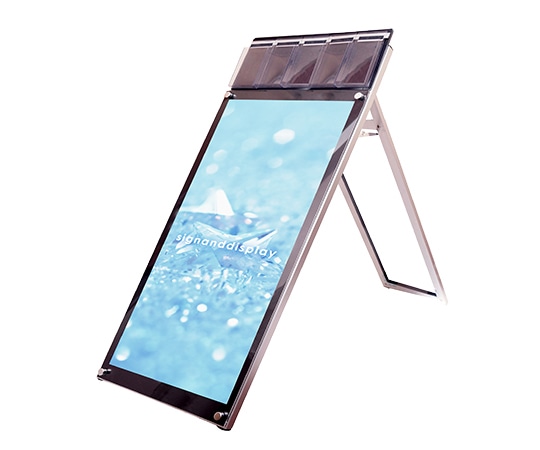 常磐精工 ポスター用スタンド看板マグネジ パンフレットケース付 A1ロウ片面 ブラック(屋内用) PSSKMNP-A1LKB 1台（ご注文単位1台）【直送品】