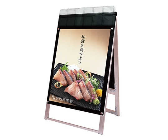 常磐精工 ポスター用スタンド看板マグネジ パンフレットケース付 B1両面 ブラック(屋外用) PSSKMNP-B1RB-G 1台（ご注文単位1台）【直送品】