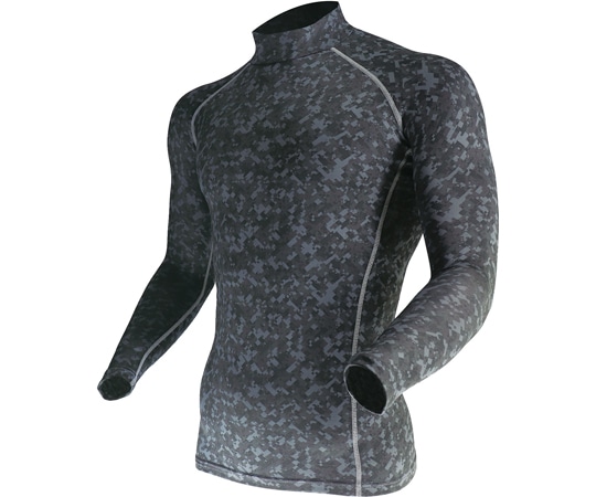 おたふく手袋 ハイネックシャツ 迷彩 L JW-170 1枚(ご注文単位1枚)【直送品】