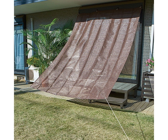 山善(YAMAZEN) 涼風シェード 2×3m ブラウン BRGS-2030(CB) 1枚(ご注文単位1枚)【直送品】