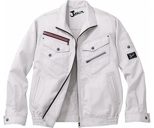 自重堂 空調服長袖ブルゾン シルバー 4L 54030 1枚(ご注文単位1枚)【直送品】