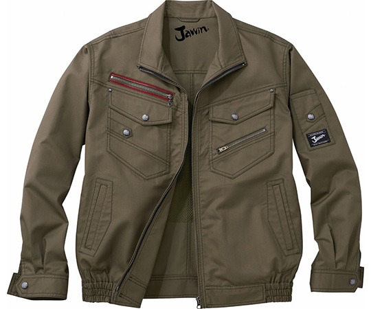 自重堂 空調服長袖ブルゾン アーミーグリーン 5L 54030 1枚(ご注文単位1枚)【直送品】