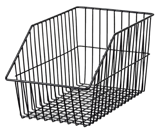 アズワン ネットカゴ W21.5cm ブラック 1個 61-653-34-2 1個（ご注文単位1個）【直送品】