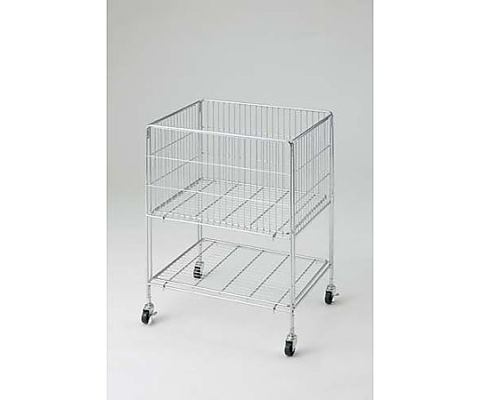 東亜鍛工 軽量ワイヤーワゴン 幅600奥行450 クローム KW6040 1台（ご注文単位1台）【直送品】