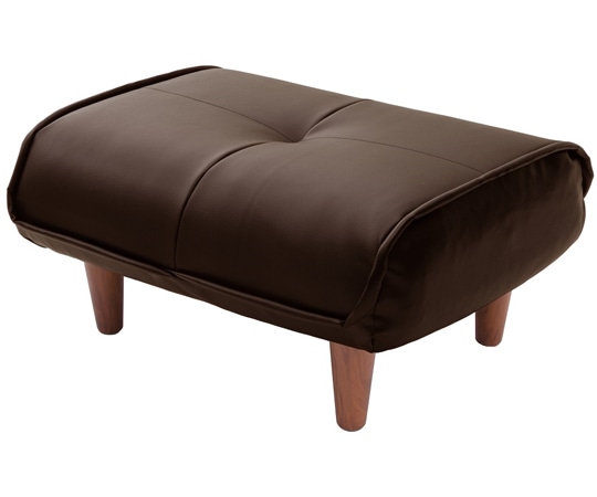 セルタン 和楽オットマン PVCブラウン 一人掛け A281p-595BR 1個（ご注文単位1個）【直送品】