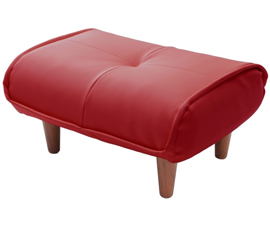 セルタン 和楽オットマン PVCレッド 一人掛け A281p-596RE 1個（ご注文単位1個）【直送品】