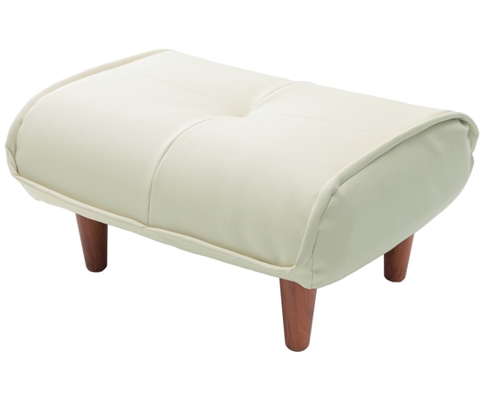 セルタン 和楽オットマン PVCホワイト 一人掛け A281p-598WH 1個（ご注文単位1個）【直送品】