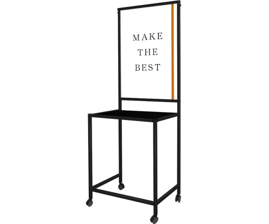 常磐精工 ブラックスマートサインテーブル A1 黒 BSMSGTB450x800-A1-B 1台（ご注文単位1台）【直送品】